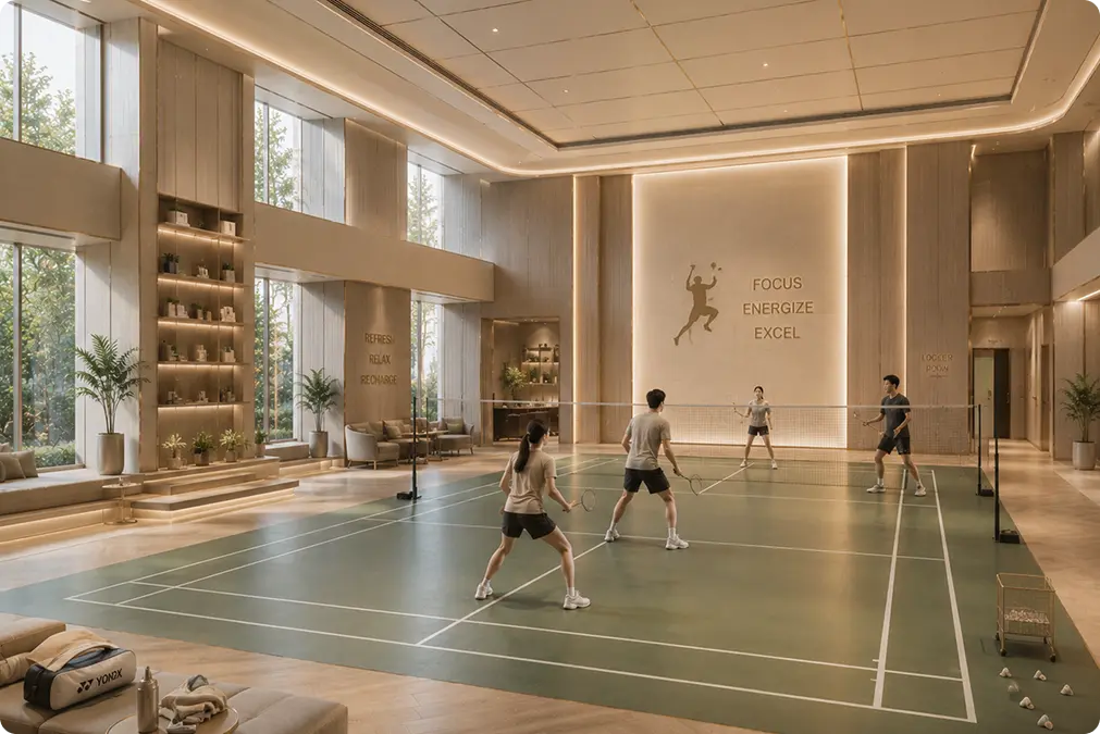 Badminton Ball Court